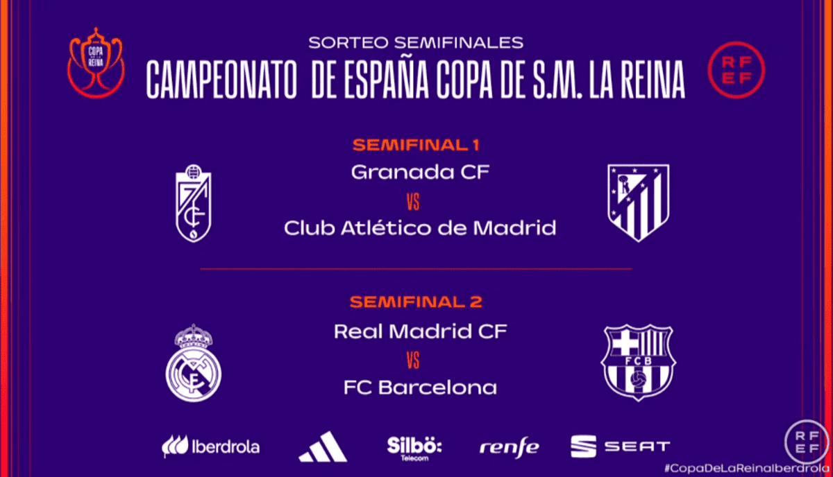 Estos serán los cruces para ñas semifinales de la Copa De la Reina